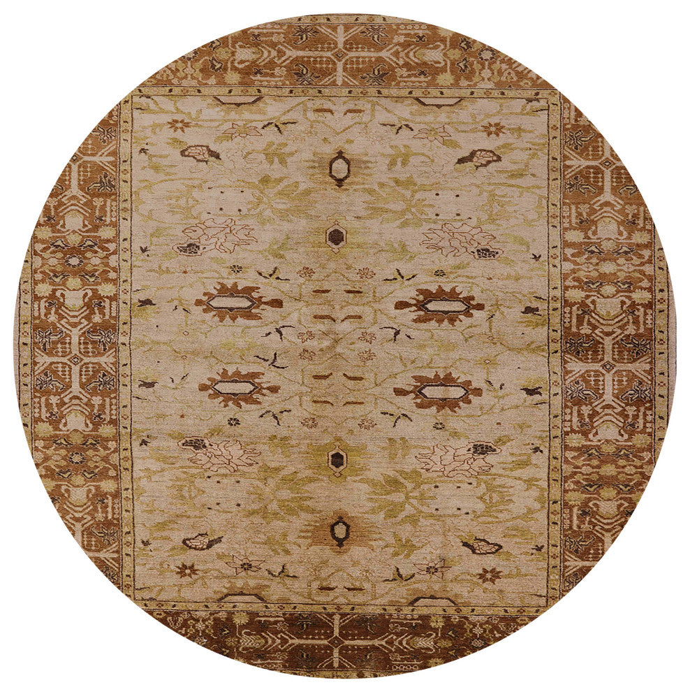 Ahgly Company Indoor Round Mid-Century Modern Area Rugs, 3' Round