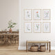 Flower Studies In Shades of Blush Gallery, Set of 6