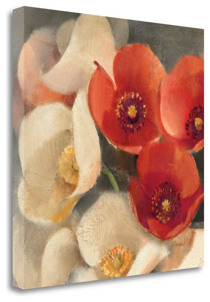 "Poppies Bloom III" By Albena Hristova, Giclee Print on Gallery Wrap Canvas