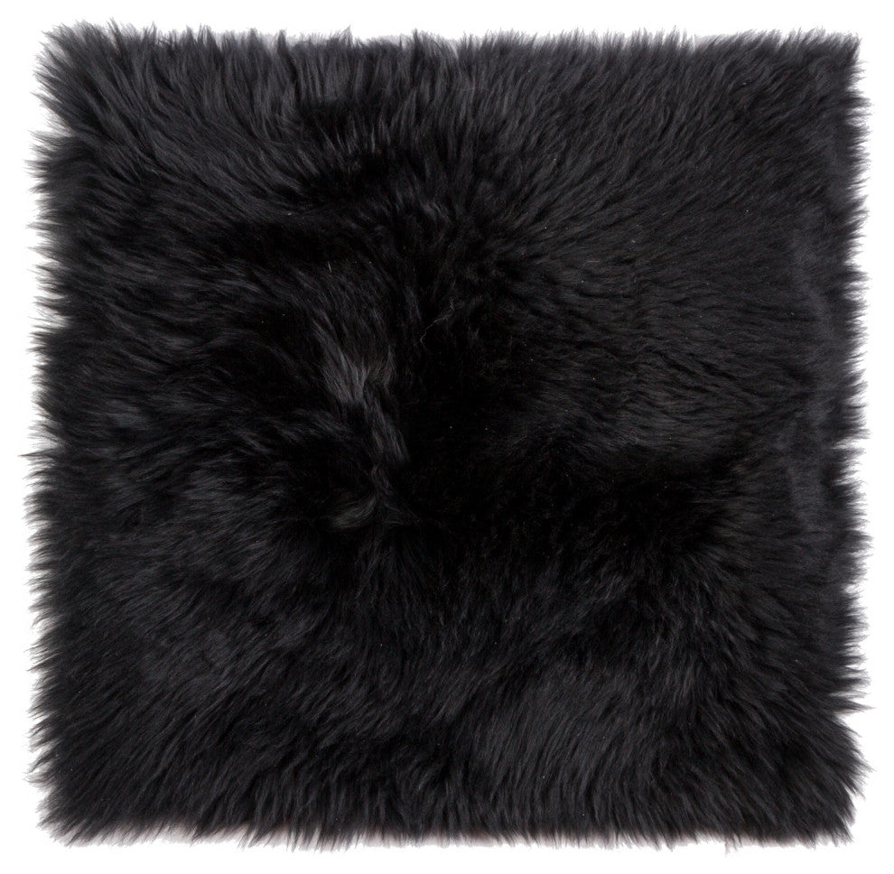 100% New Zealand Sheepskin Chair Seat Cover, 17"x17"