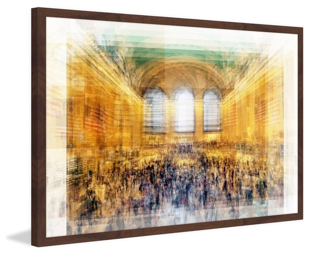 "Central Station New York" Framed Painting Print, 18"x12"