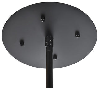 Victor 48" Crystal Starburst Oval Pendant, Black