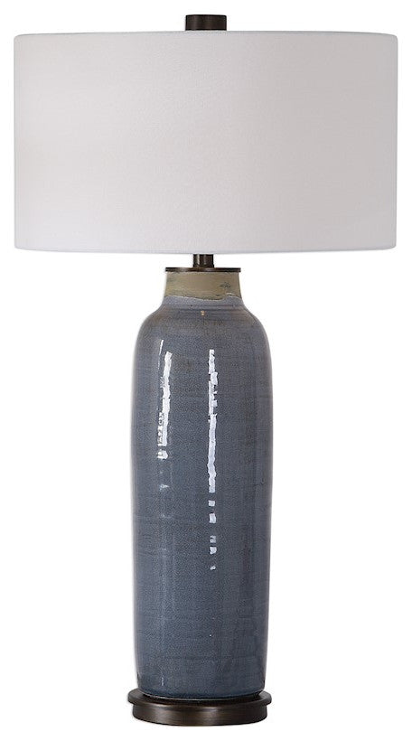 Uttermost Vicente Slate Blue Table Lamp, 26009