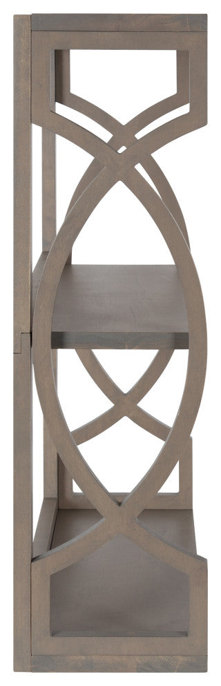 Raines Wood Wall Shelf, Gray 25x8x28