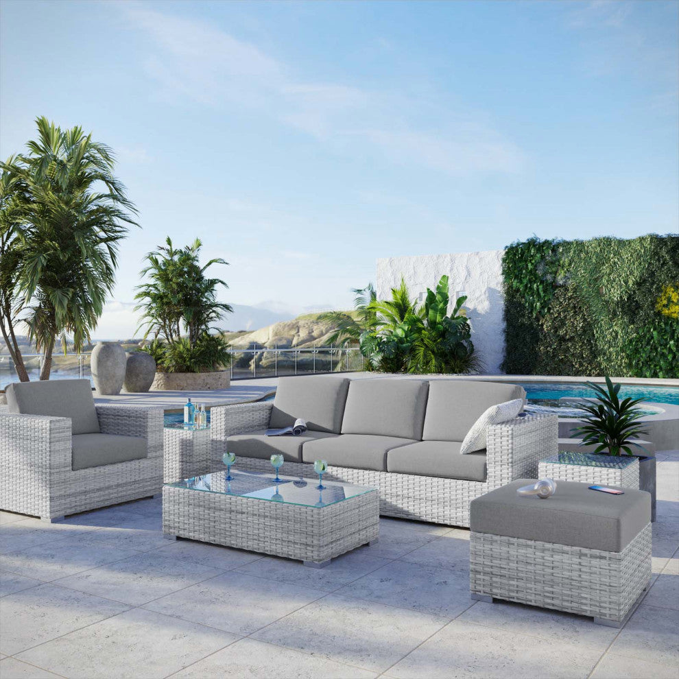 Convene 6-Piece Outdoor Patio Set - Light Gray Gray
