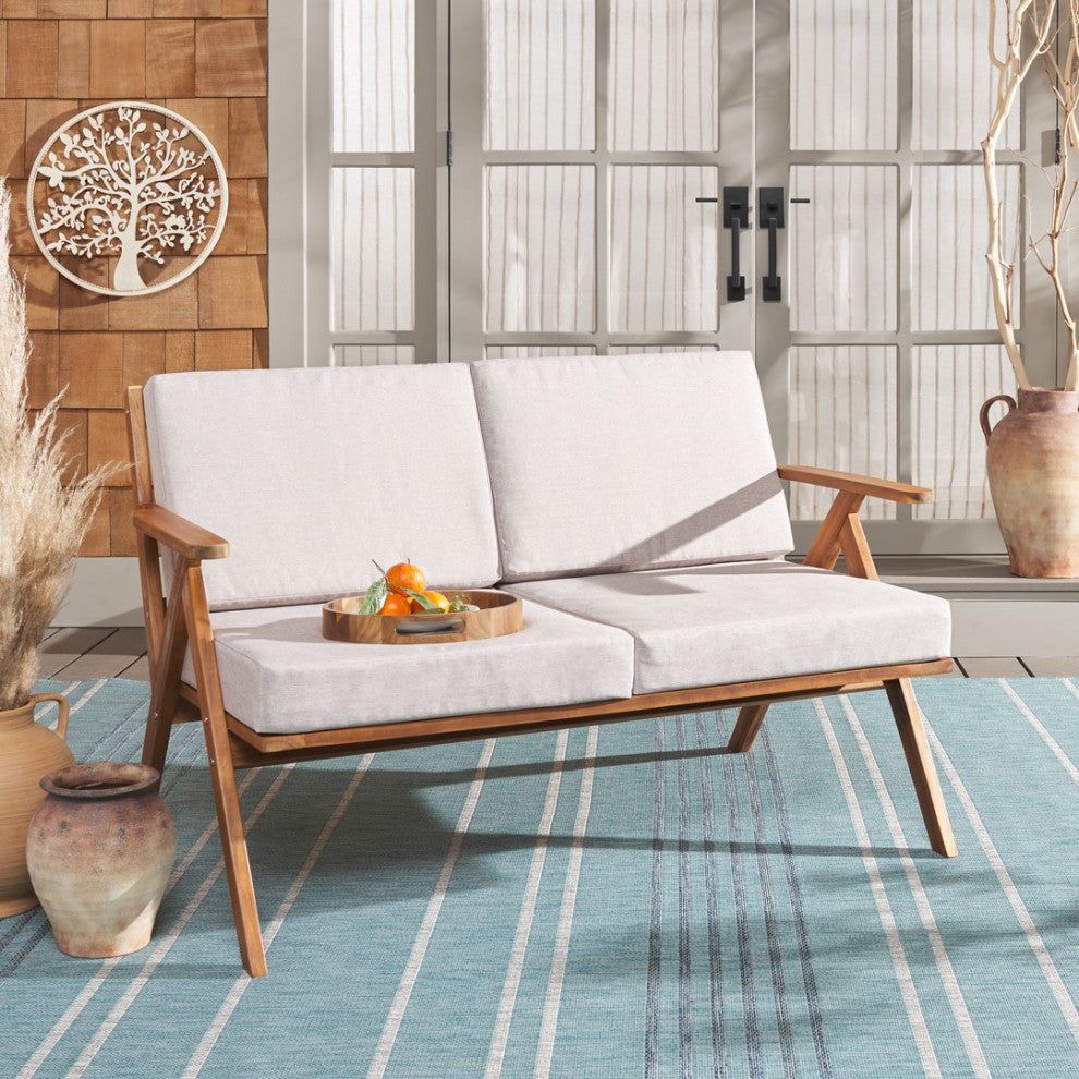 Safavieh Dryad Bench, Natural/Light Grey