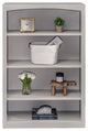 Solid Wood Bookcase, 48"x30", Storm Gray