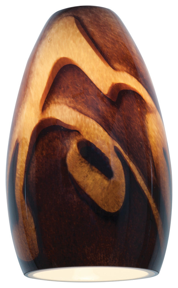 Inari Silk Champagne Pendant Glass Shade, Inca