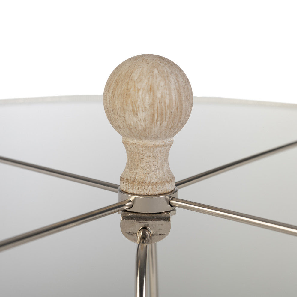 Set of 2 Table Lamps With USB Charging Ports and LED Bulbs Included