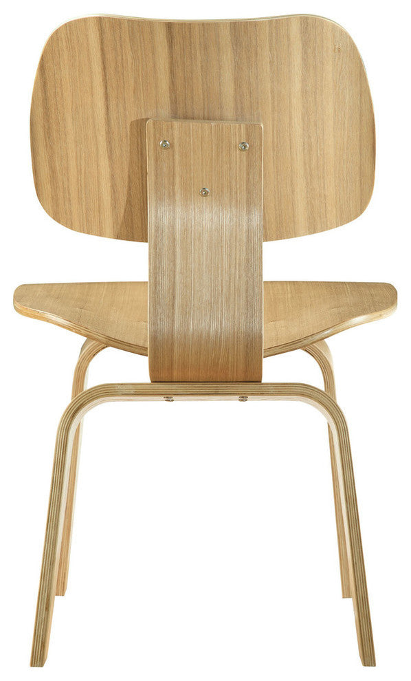 Modern Contemporary Kitchen Wood Dining Chairs Set of 6 Natural