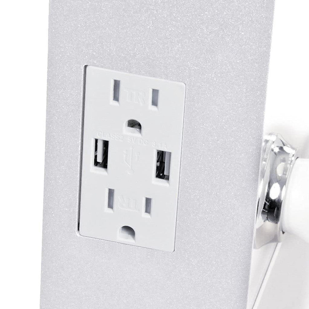 Starlight Pro Vanity Mirror with Magnifying Glass, White, Non-Bluetooth