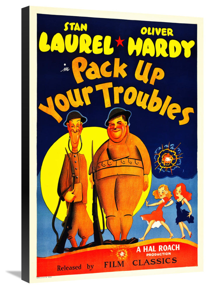 Laurel and Hardy, Pack Up Your Troubles, 1932, 20x30