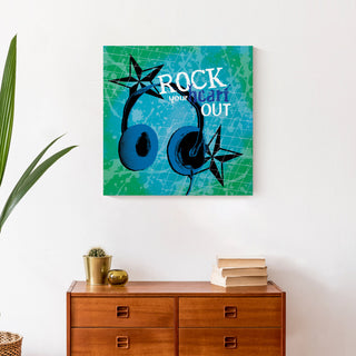 Rock Your Heart Out 20x20 Canvas Wall Art