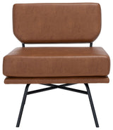 Safavieh Kermit Accent Chair, Cognac/Black