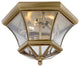Monterey and Georgetown Ceiling Mount, Antique Brass