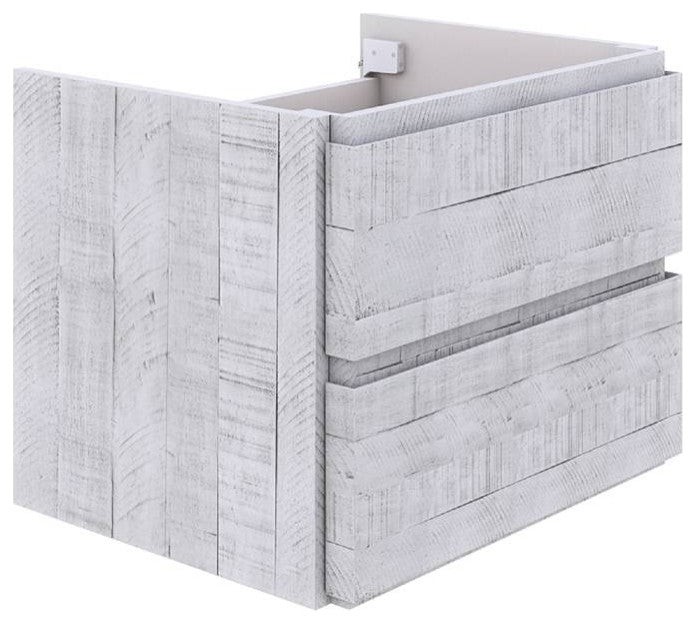 Fresca Formosa Modern 23" Rustic White Wall Hung Bathroom Cabinet