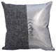 Silver Decorative Euro shams 26"x26" Faux Leather, Now And Ever