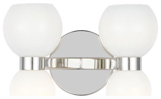 Generation Lighting, KSW1034PNMG, Double Sconce, Polished Nickel