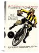 "Soccer on Motorcycle" Stretched Canvas Giclee, 16"x24"