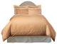Pointehaven 620TC Long Staple Cotton Euro Shams, Set Of 2, Iced Coffee