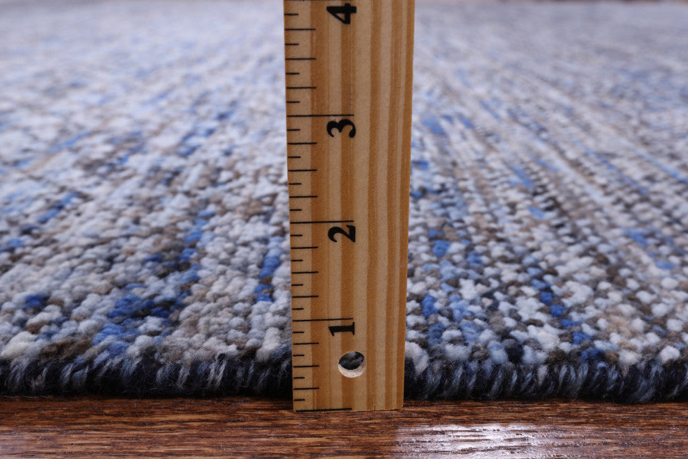 9' 1" X 12' 3" Savannah Grass Hand Knotted Wool Rug Q9229