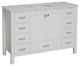 Kitchen Bath Collection Horizon 48" Bathroom Vanity, White, Engineered White