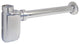 Kingston Brass Oval Bottle Trap, Polished Chrome