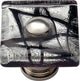 Atlas Homewares Eclipse Square Glass Knob, Polished Chrome