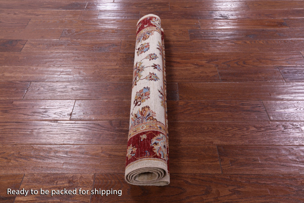 3' 3" X 4' 11" Persian Tabriz Handmade Wool Rug - Q12849