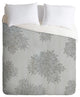 Iveta Abolina Beach Day Gray Duvet Cover Set, Queen
