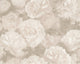 Floral Textured Wallpaper, Peony Flowers, 374023, Pink Rose Gray Silver, 1 Roll