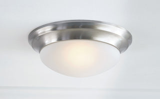 Generation Lighting 75434 Nash 12"W Flush Mount Bowl Ceiling - Brushed Nickel