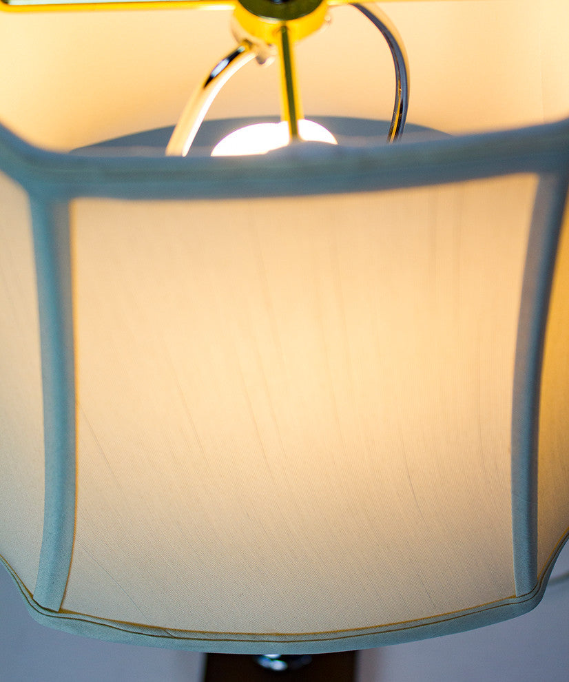 9x16x12 Square Cut Corner Lamp Shade Eggshell