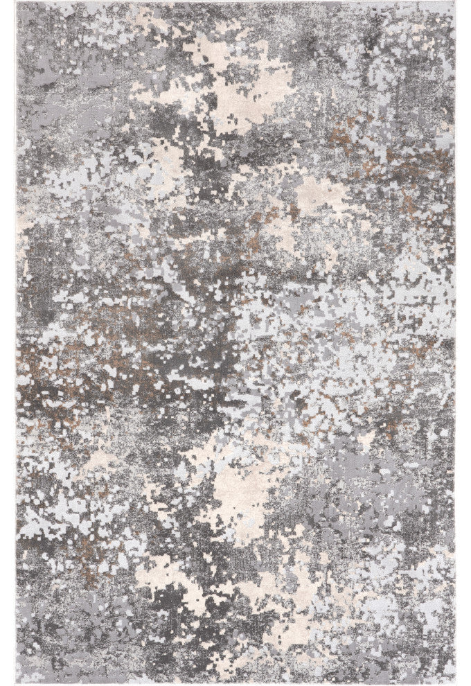 Nuloom Chastin Modern Abstract Area Rug, Grey 6'7"x9'