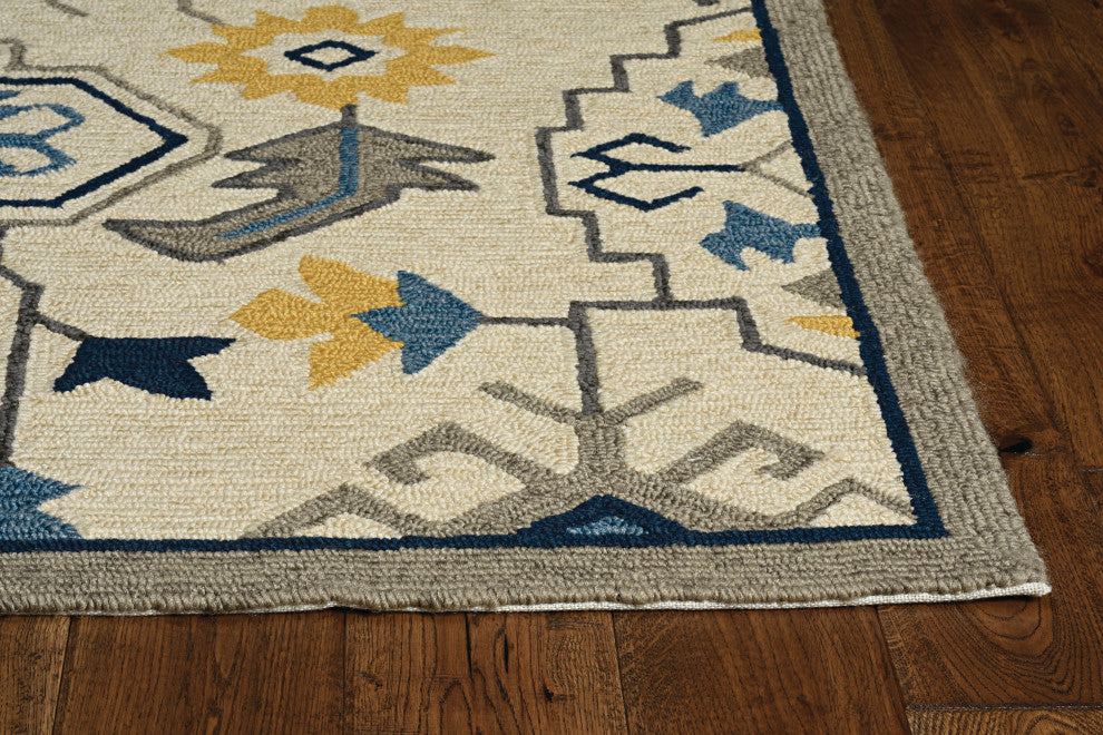 KAS Harbor 4205 Ivory Austin Area Rug, 8'x8' Round