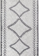 Jade Angelica White Moroccan Tribal White Recycled Area Rug, 8'0"x10'0"