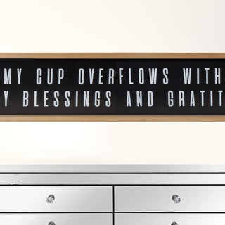 Black Other Words Wall Decor