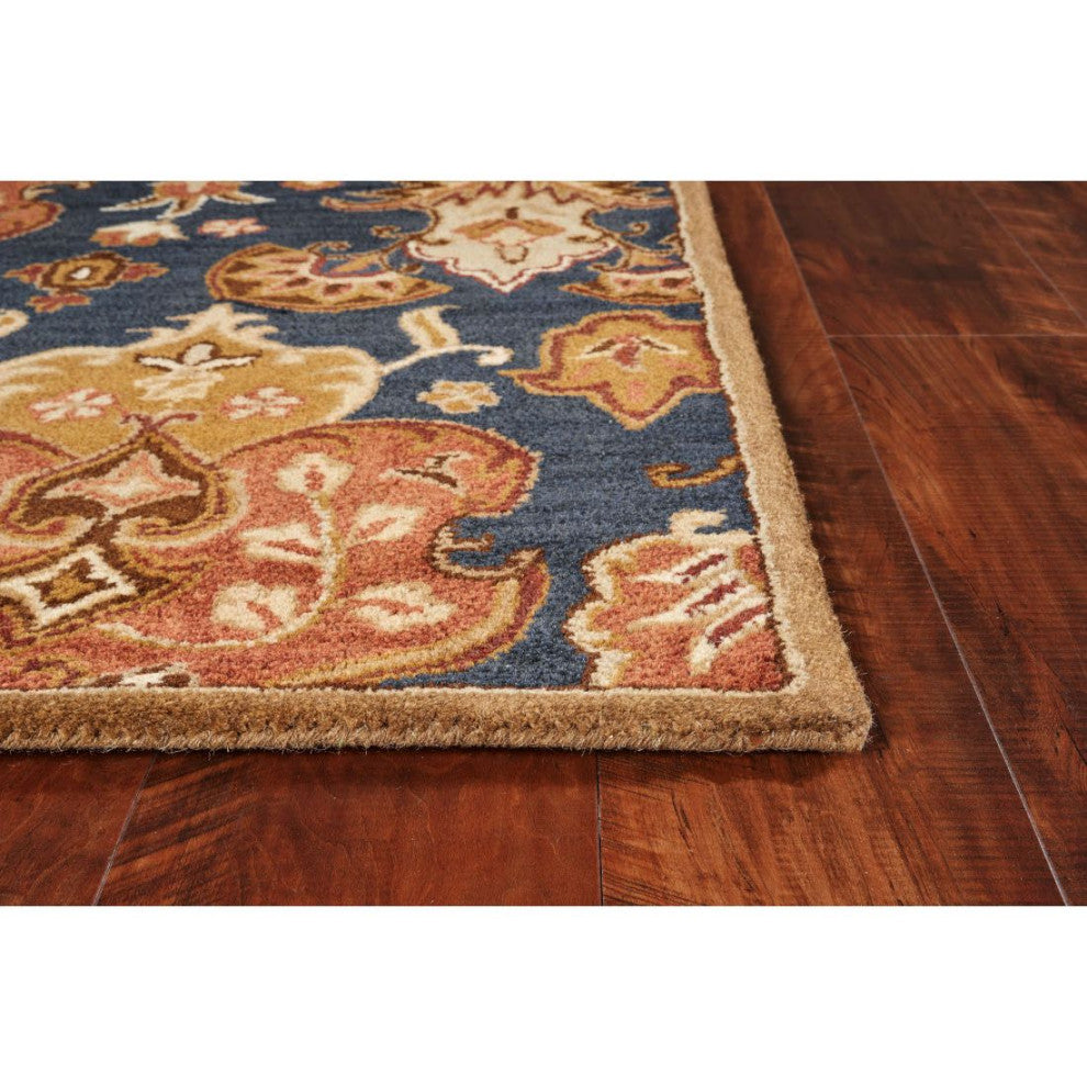 KAS Syriana 6020 Navy Tapestry Area Rug, 5'x8'