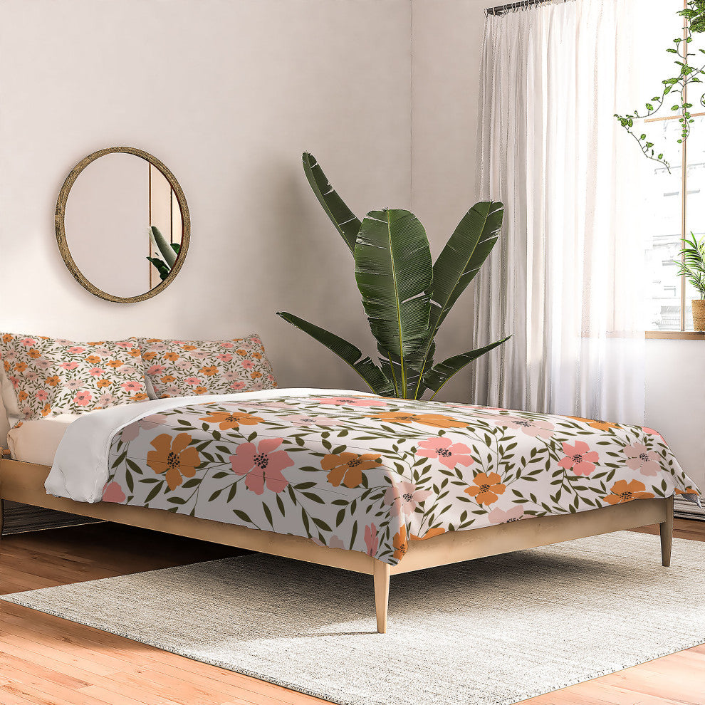 Deny Designs Emanuela Carratoni 70S Floral Theme Bed in a Bag, King