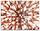 "Reflective Checkered Cube" Metal Wall Art, 3 Panels, 36"x28"