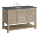 Breckenridge 48" Single Vanity, Oak, 3 CM Parisien Bleu Top