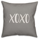 XOXO 16x16 Throw Pillow Cover