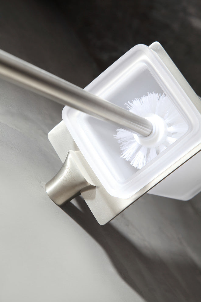 ANZZI Essence Series Toilet Brush Holder, Brushed Nickel