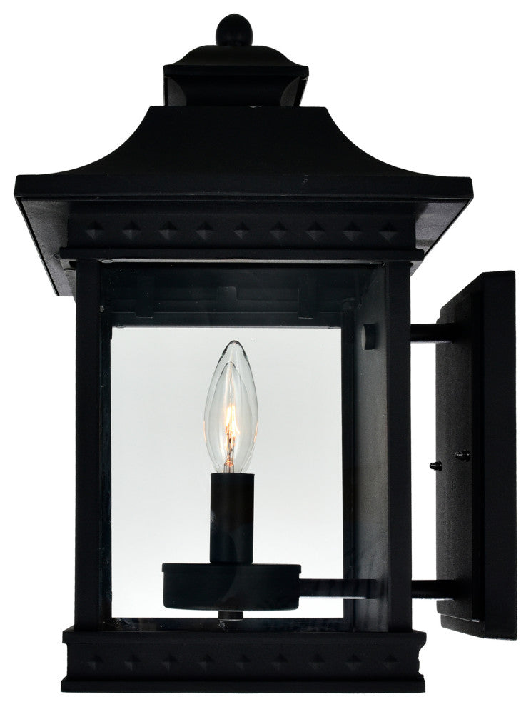 Cleveland 2 Light Black Outdoor Wall Light