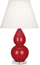 Small Double Gourd Accent Lamp, Ruby Red