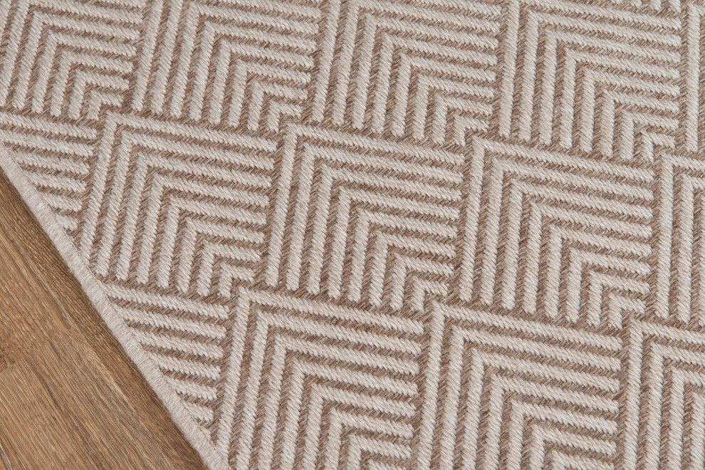 Como COM-3 Indoor Outdoor Rug, Beige, 2'x10' Runner