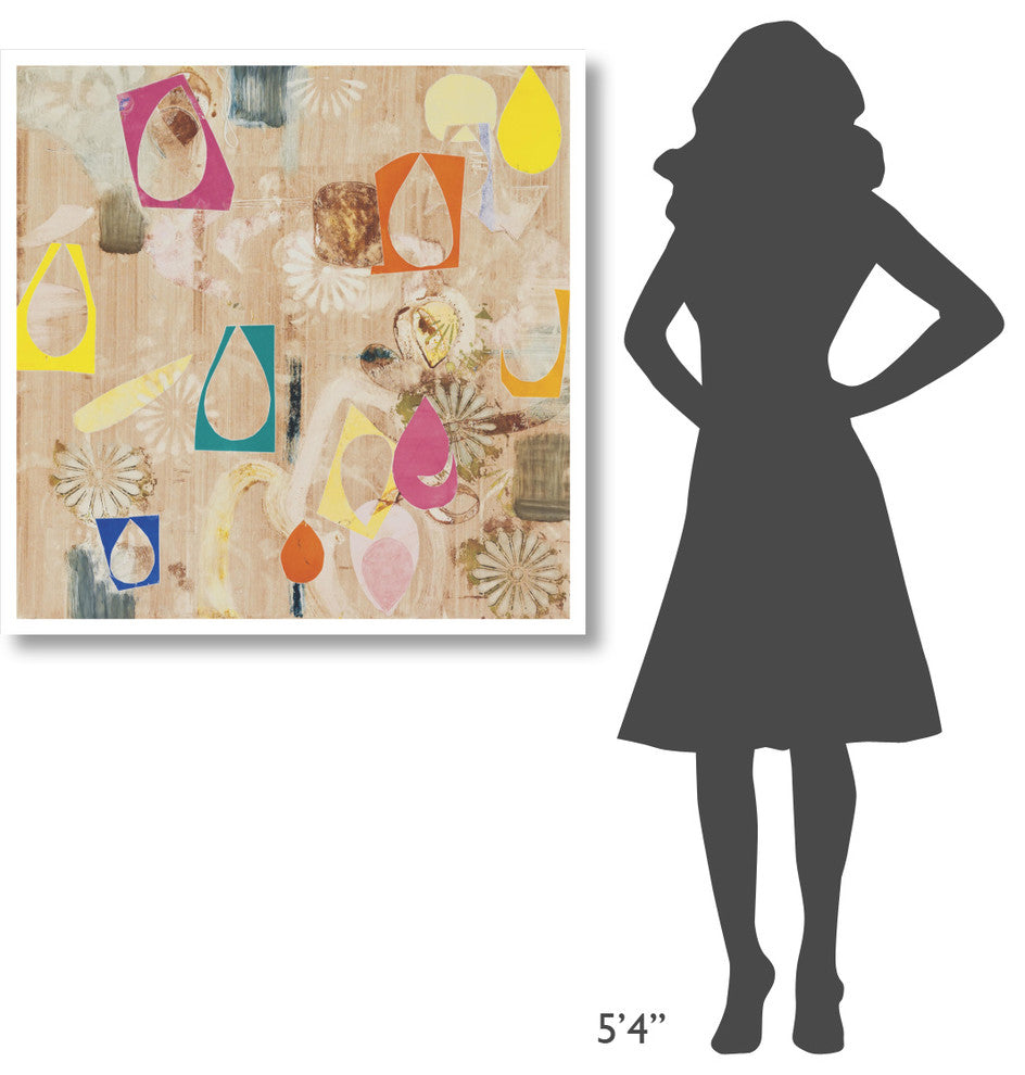 "Family Vacation" Digital Paper Print by Joan Elan Davis, 38"x38"