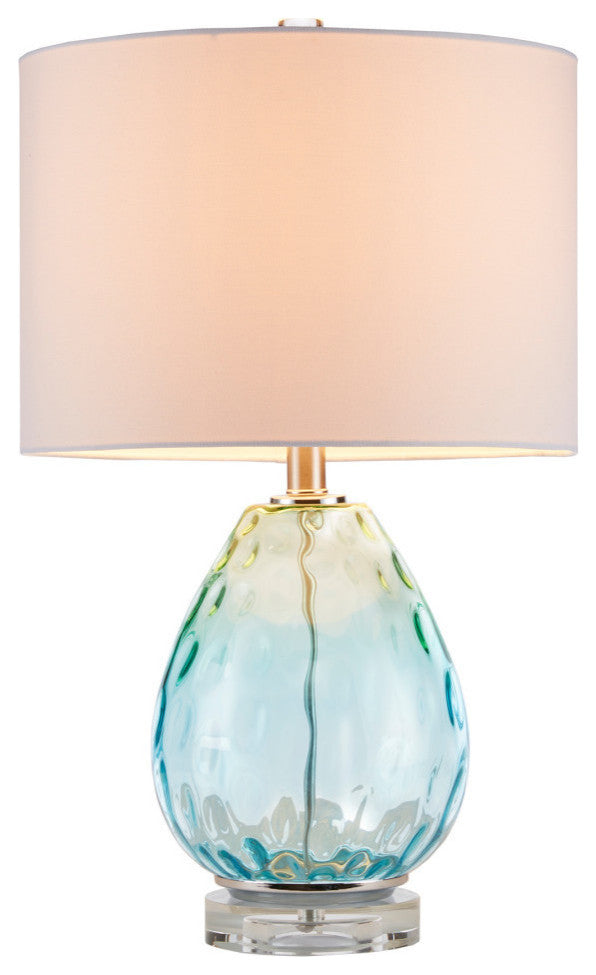 510 Design Borel Ombre Glass Table Lamp Blue, Light Blue