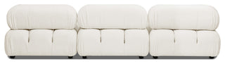 Marcel 109.5" Modular Sofa, Ivory White Boucle