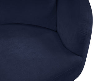 Penelope Upholstered Chair, Navy, Chenille Fabric